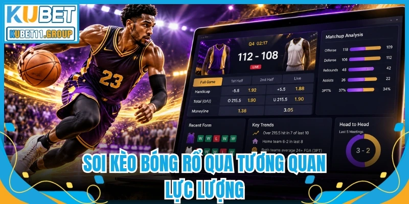 Soi kèo bóng rổ qua tương quan lực lượng